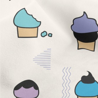 Cartoon Cup Cake Micro Fleece