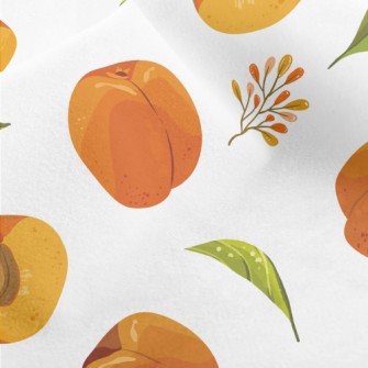 Hand Drawn Peaches Micro Fleece