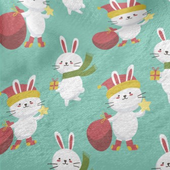 Merry Christmas Bunny Minky