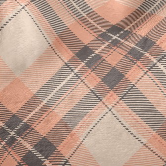 Orange Diamond Pattern Minky