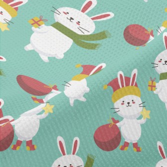 Merry Christmas Bunny Piqué