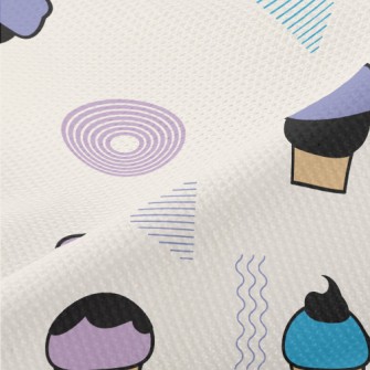 Cartoon Cup Cake Piqué