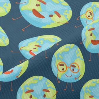 Cute Happy Earth Piqué