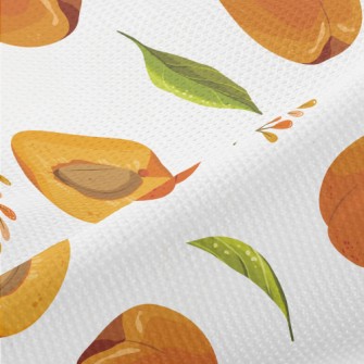 Hand Drawn Peaches Piqué