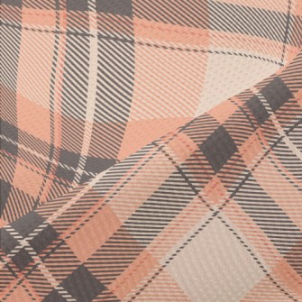 Orange Diamond Pattern Piqué