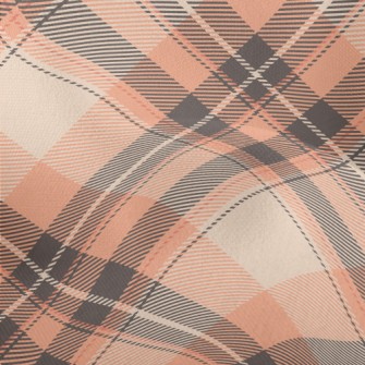 Orange Diamond Pattern Lightweight Performance Linen