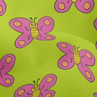 Funny Butterfly Graffiti Lightweight Performance Linen