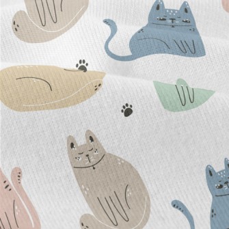 Colorful Tranquil Cat Modern Jersey