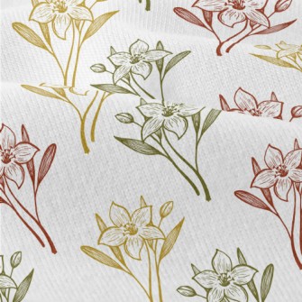 Colored Lilies And Daffodils Modern Jersey