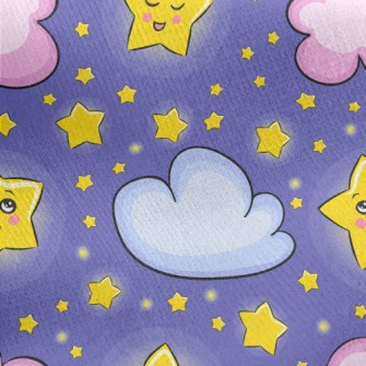 Children&#39;s Starry Sky Graf Jersey Backed Fleece
