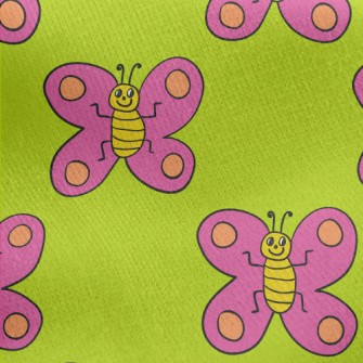 Funny Butterfly Graffiti Jersey Backed Fleece
