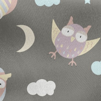 Nocturnal Owl Jersey Backed Fleece