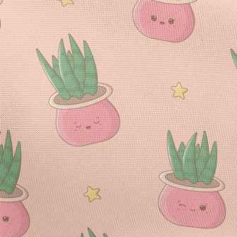 Cute Aloe Vera Pot Pongee