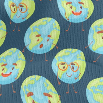 Cute Happy Earth Stretch Jersey