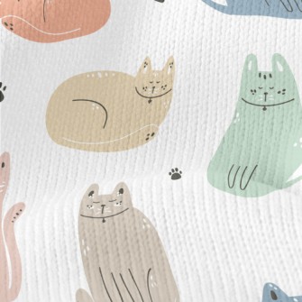Colorful Tranquil Cat Stretch Jersey
