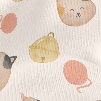 Watercolor Calico Cat Stretch Jersey