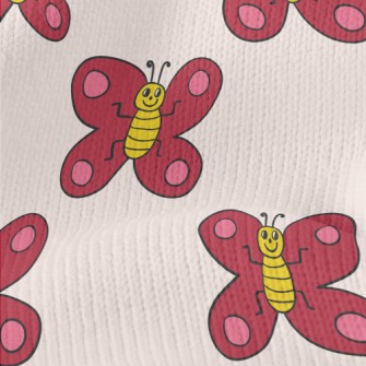 Red Butterfly Graffiti Stretch Jersey