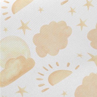 Watercolor Beautiful Starry Sk Midweight Cotton Poplin