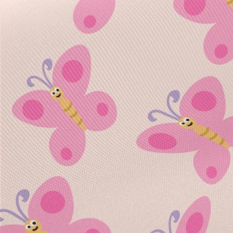 Cute Butterfly Pictures Midweight Cotton Poplin