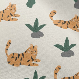 Tropical Leaves And Resting Ti Chiffon