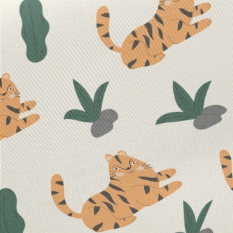 Tropical Leaves And Resting Ti Twill