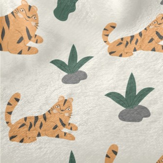 Tropical Leaves And Resting Ti Minky