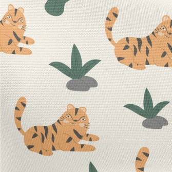 Tropical Leaves And Resting Ti Pongee