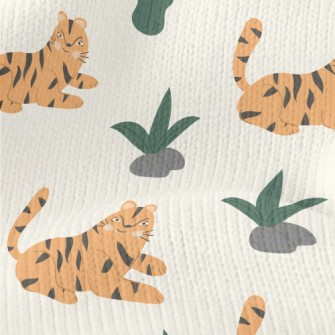 Tropical Leaves And Resting Ti Stretch Jersey