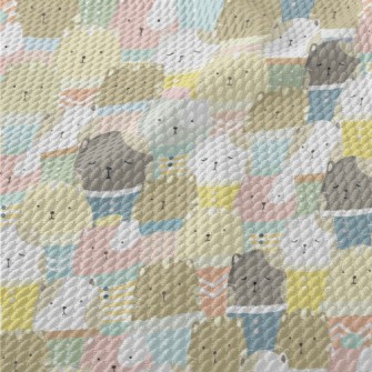 Colorful And Comfortable Cat W Birdseye Piqué