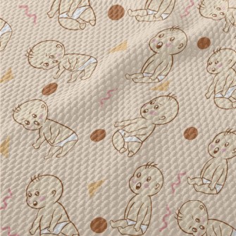 Surprised Diaper Baby And Grap Birdseye Piqué