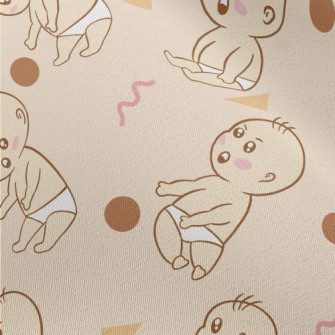 Surprised Diaper Baby And Grap Chiffon