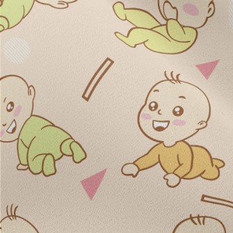 Baby Learning To Crawl Chiffon
