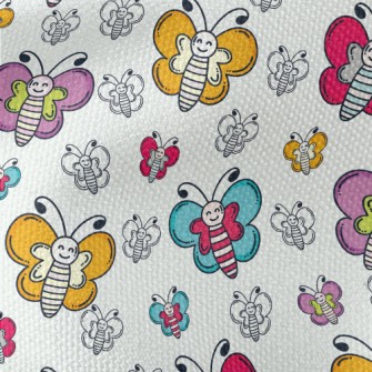 Smiling Colorful Butterfly Waterproof Canvas