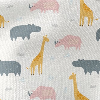Cute Color Block Animals Waterproof Canvas