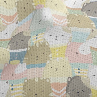 Colorful And Comfortable Cat W Athletic Mesh Flat Back