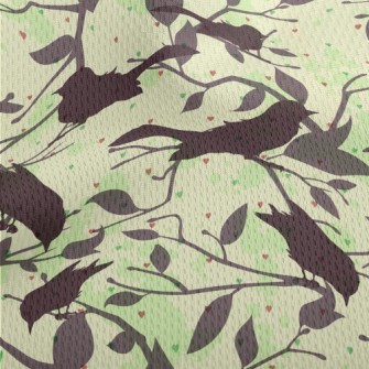 Detailed Silhouette Of A Bird Athletic Mesh Flat Back