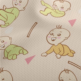 Baby Learning To Crawl Athletic Mesh Flat Back