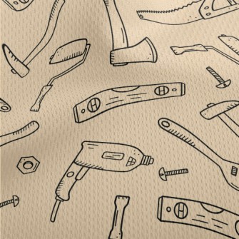 Graffiti Construction Tools Athletic Mesh Flat Back