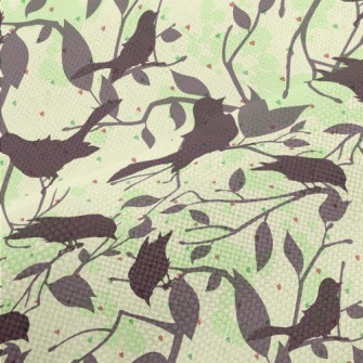 Detailed Silhouette Of A Bird Performance Linen