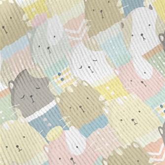 Colorful And Comfortable Cat W Standard Corduroy