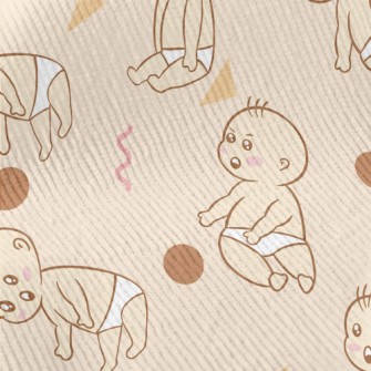 Surprised Diaper Baby And Grap Standard Corduroy
