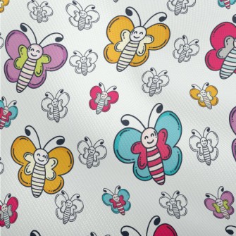 Smiling Colorful Butterfly Dobby