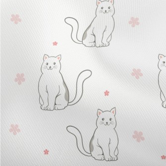 Black And White Cat And Flower Dobby