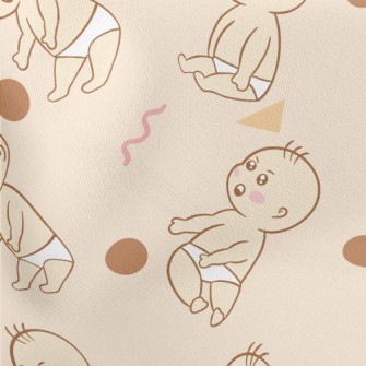 Surprised Diaper Baby And Grap Stretch Ponte