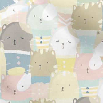 Colorful And Comfortable Cat W Micro Fleece