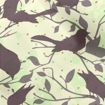 Detailed Silhouette Of A Bird Micro Fleece