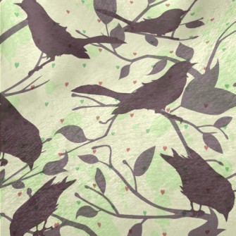 Detailed Silhouette Of A Bird Minky