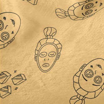 Woman&#39;s Face With Facial M Minky
