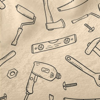 Graffiti Construction Tools Minky