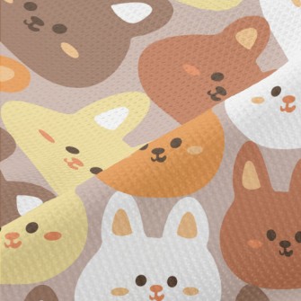 Cute Round-faced Rabbit With C Piqué